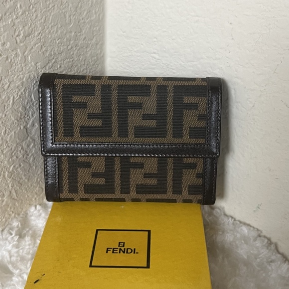 Fendi Zucca Compact Wallet - Picture 1 of 8